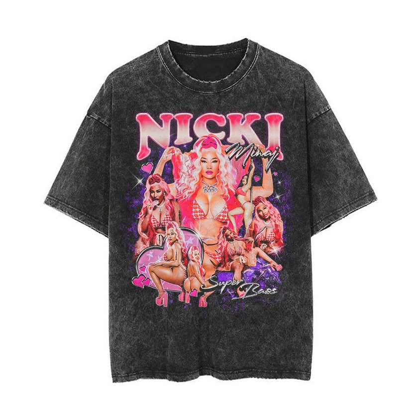 Pink Bass Vintage Tee